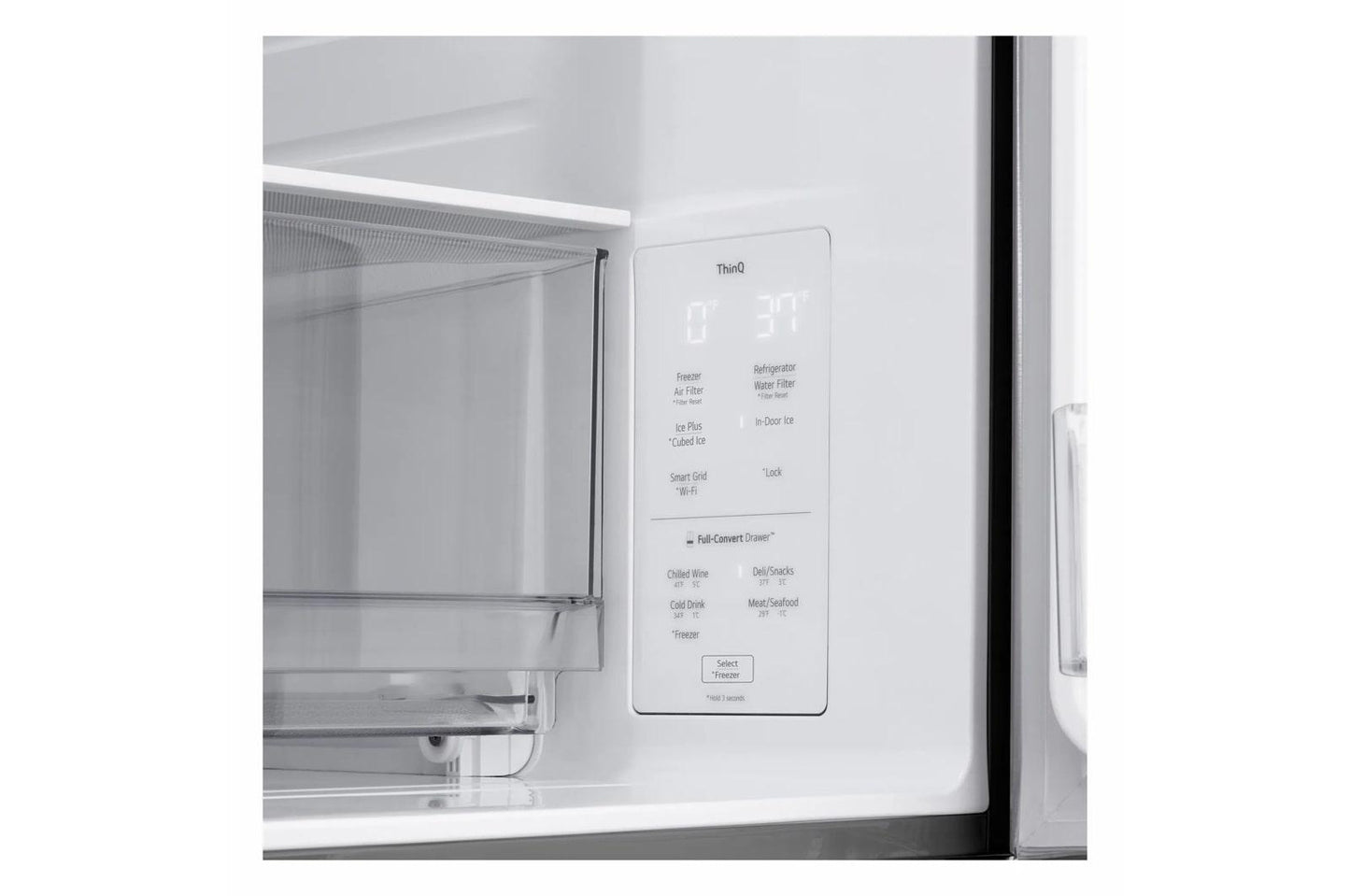 Lg LF29N8330S 29 Cu. Ft. Smart Standard-Depth Max™ 4-Door French Door Refrigerator With Full-Convert Drawer™