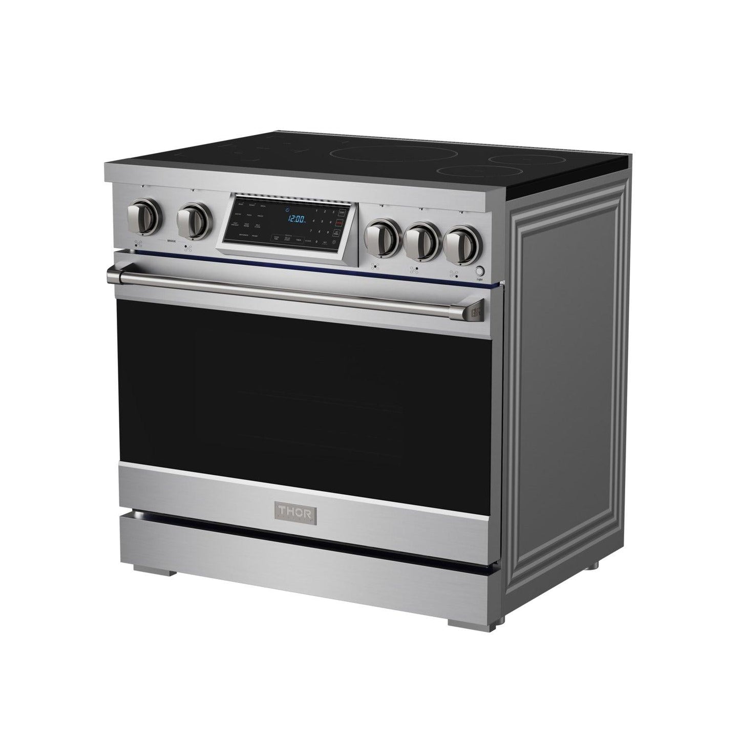 Thor Kitchen RSI36 36 Inch Professional Induction Range With Tilt Panel Touch Control In Stainless Steel Gordon Ramsay Series