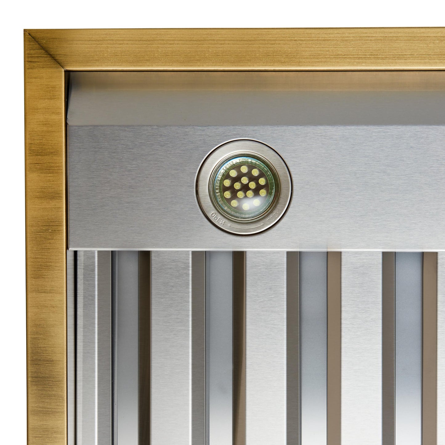 Forno FRHWM507848BLK Forno Vittorio 48-Inch Wall Mount Range Hood, Black With Antique Brass Trim, 424 Cfm Airflow, Dishwasher-Safe Baffle Filters, Remote Control, 3-Speed Fan, Bright Led Lighting.