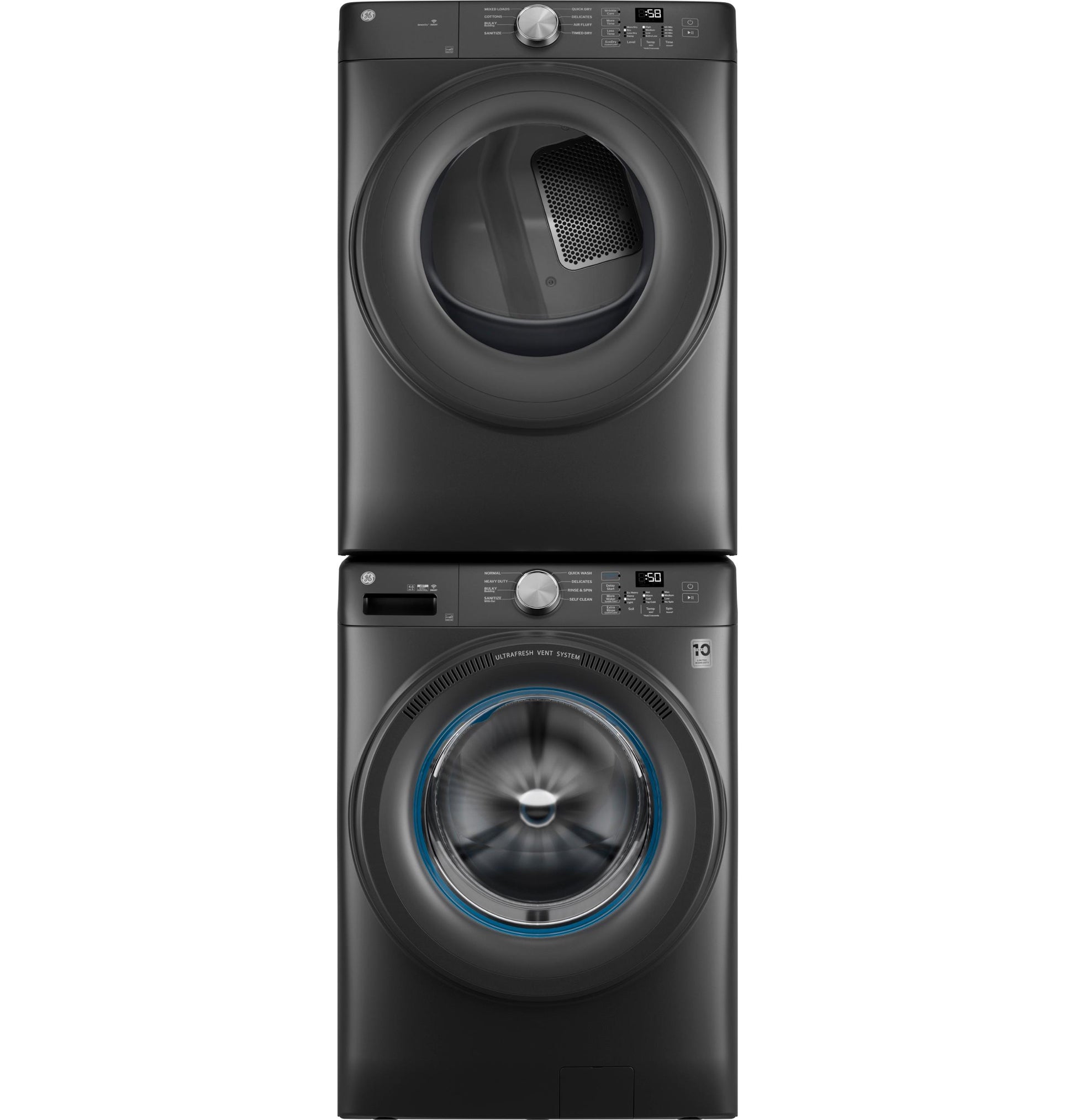 Ge Appliances GFW350SPYDS Ge® Energy Star® 4.6 Cu. Ft. Capacity Smart Front Load Washer With Ultrafresh Vent System With Odorblock™