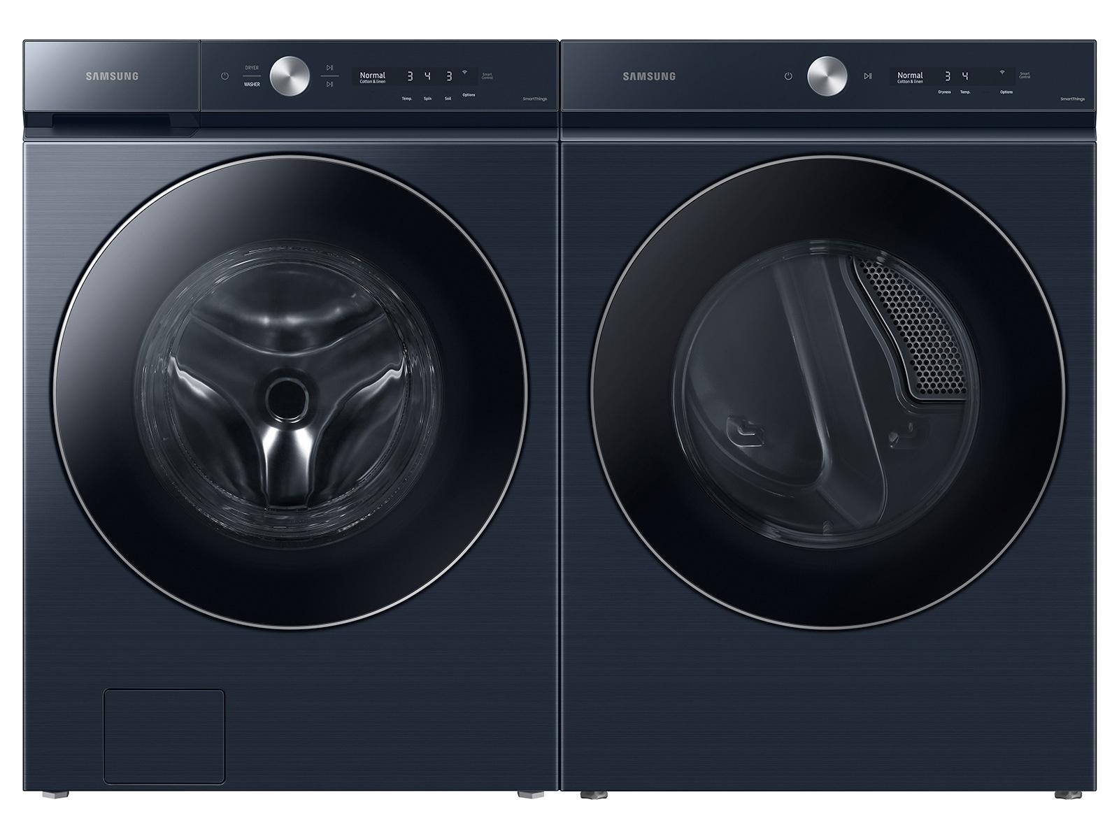 Samsung F1657832070251 Bespoke Ultra Capacity Ai Front Load Washer And Electric Dryer In Brushed Navy