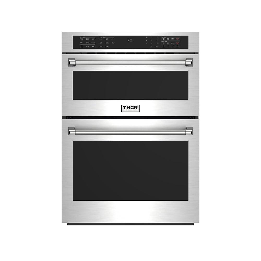 Thor Kitchen TMW30ED Professional 30-Inch Combination Microwave Wall Ovens- Stainless Steel