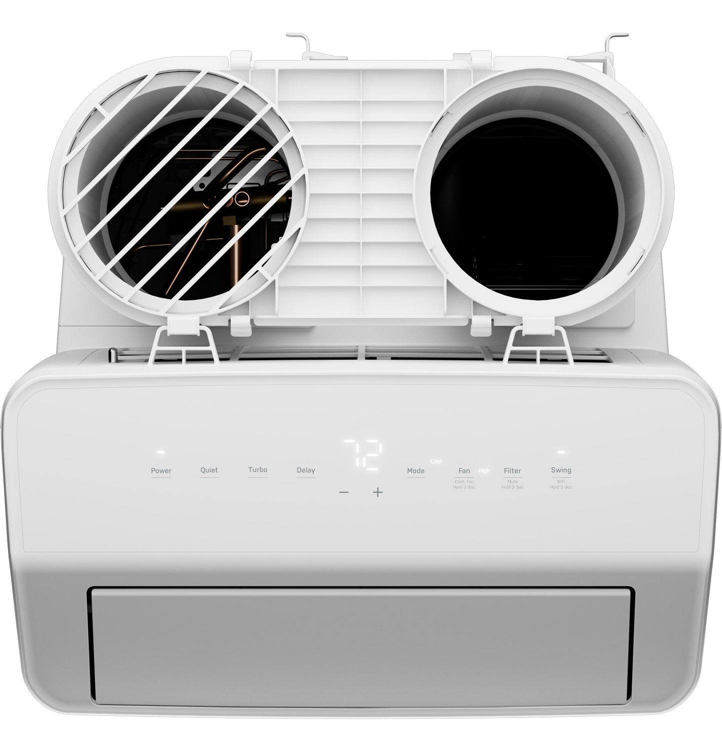 Ge Appliances PPHV10WWF Ge Profile® 10,000 Btu Dual-Hose, Inverter Portable Air Conditioner With Dehumidifier And Remote, White