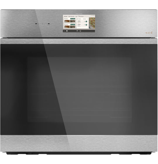 Cafe CTS90DM2ZS5 Café™ 30" Smart Built-In Convection Single Wall Oven In Platinum Glass