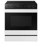 Samsung NSE6DB870012 Bespoke 6.3 Cu. Ft. Smart Slide-In Electric Range With Smart Oven Camera & Illuminated Precision Knobs In White Glass