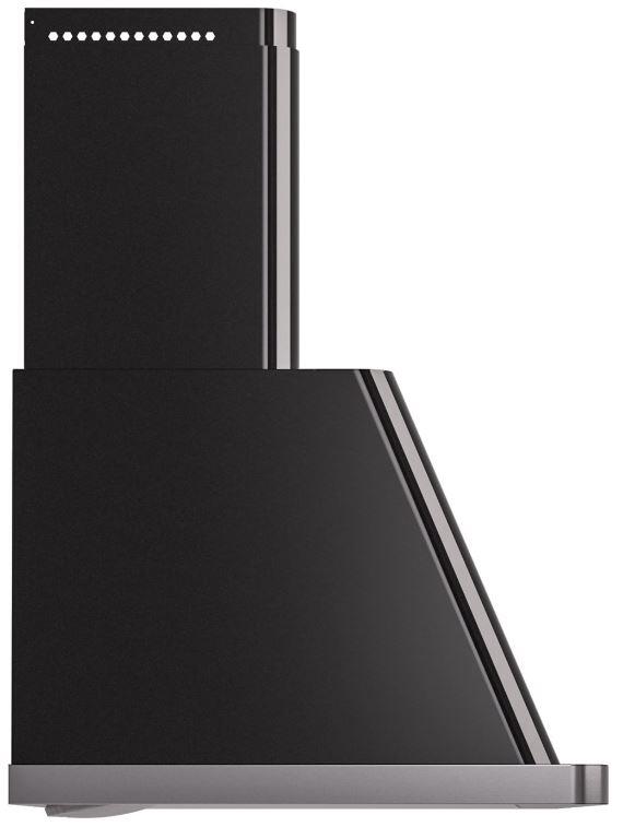 Ilve UAM90BK Majestic 36 Inch Glossy Black Wall Mount Range Hood