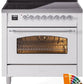 Ilve UPI366NMPRAC Nostalgie Ii 36 Inch Electric Freestanding Range In Ral Custom Color With Chrome Trim