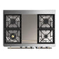 Ilve UMD40FNR3BKBLP Ilve Umd40Fnr3Bkblp Majestic Iii 40 Inch Dual Fuel Range With 6 Burners And Griddle, Dual Function Burner Up To 25,000 Btu (Liquid Propane, Triple Glass Door, Glossy Black, Burnished)