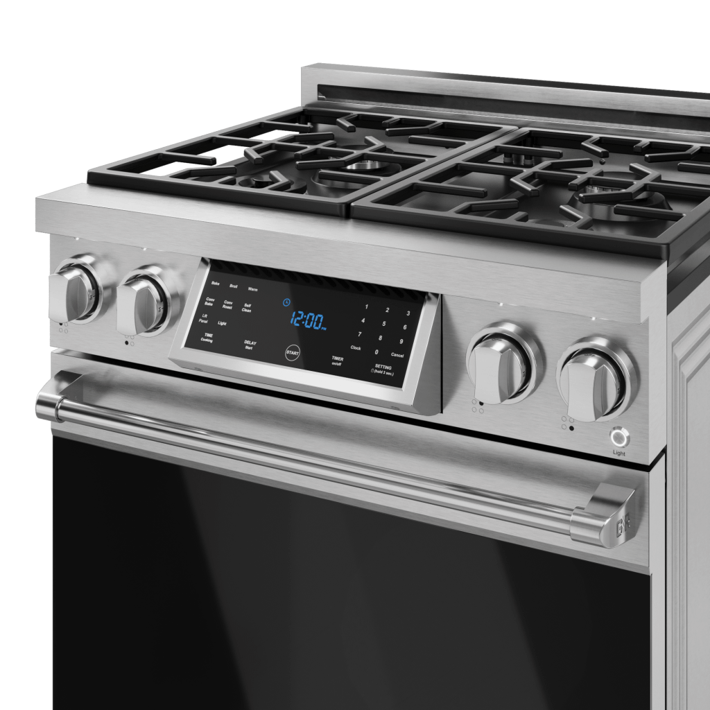 Thor Kitchen RSG30 30 Inch Professional Gas Range With Tilt Panel Touch Control In Stainless Steel Gordon Ramsay Series - Rsg30
