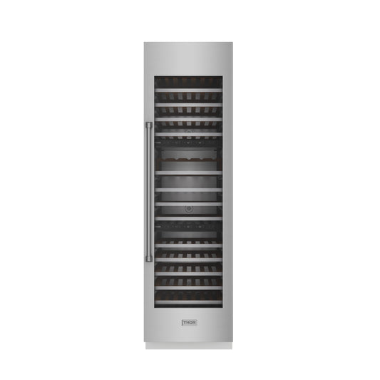 Thor Kitchen XRF24CWCSS Thor Kitchen 24-Inch Built-In Column Wine Cooler, Stainless Steel - Xrf24Cwc-Ss