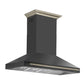 Forno FRHWM509560BLK Forno Aria 60 Inch Wall-Mounted Range Hood In Black