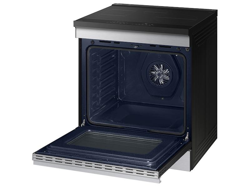 Samsung NSI6DG9500SR Bespoke 6.3 Cu. Ft. Smart Slide-In Induction Range With Ambient Edge Lighting™ & Air Sous Vide In Stainless Steel