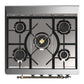 Ilve UM30NR3BGB Ilve Um30Nr3Bgb Majestic Iii 30 Inch Dual Fuel Range With 5 Black Brass Burners, Dual Function Burner Up To 25,000 Btu (Natural Gas, Triple Glass Door, Blue Grey, Burnished)