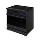 Thor Kitchen RSI36BBLU 36 Inch Professional Induction Range With Tilt Panel Touch Control In Black And Blue Gordon Ramsay Series