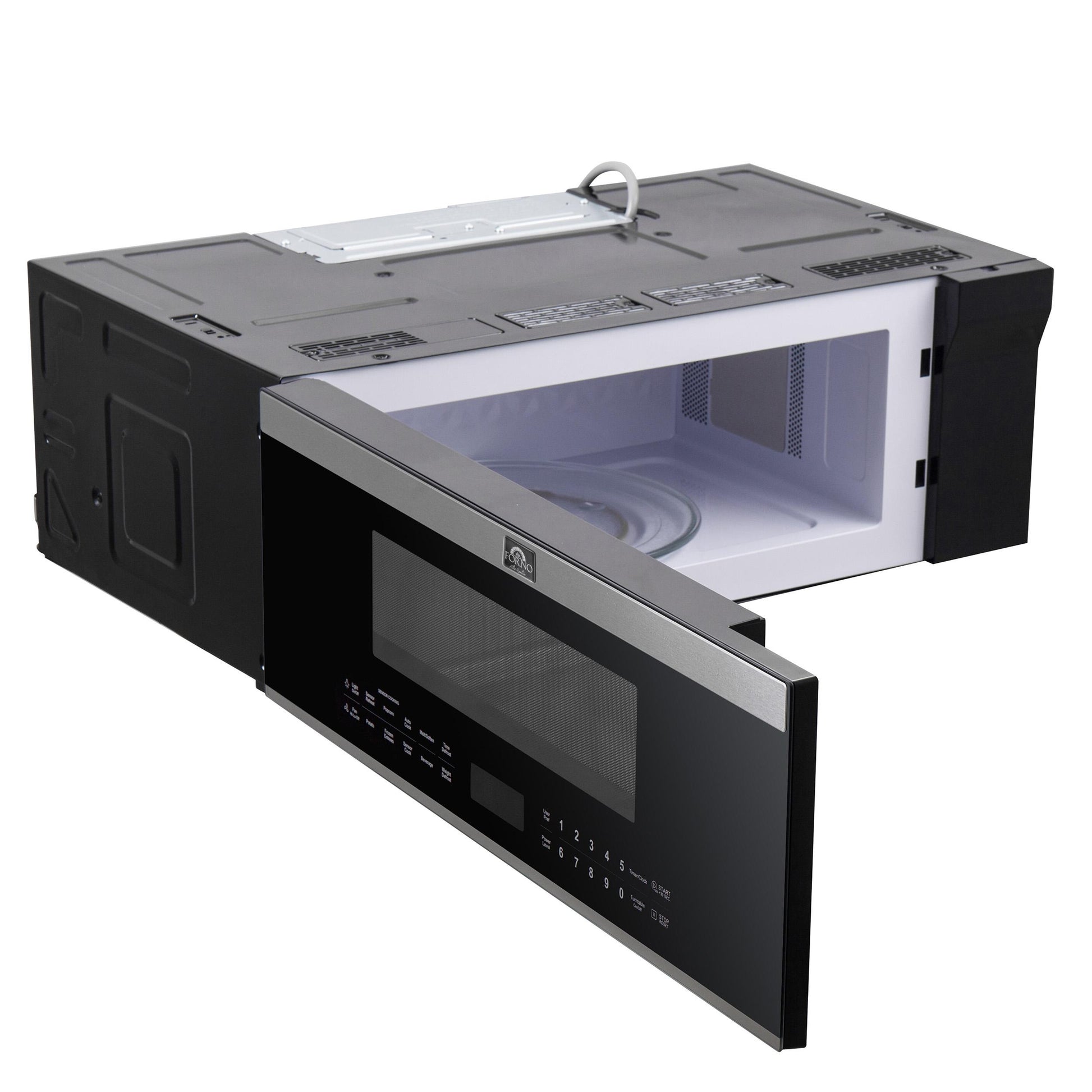 Forno FOTR308030 Forno Padula Over The Range Microwave, 30-Inch 1.2 Cu.Ft., Stainless Steel, 400 Cfm, Sensor Cook