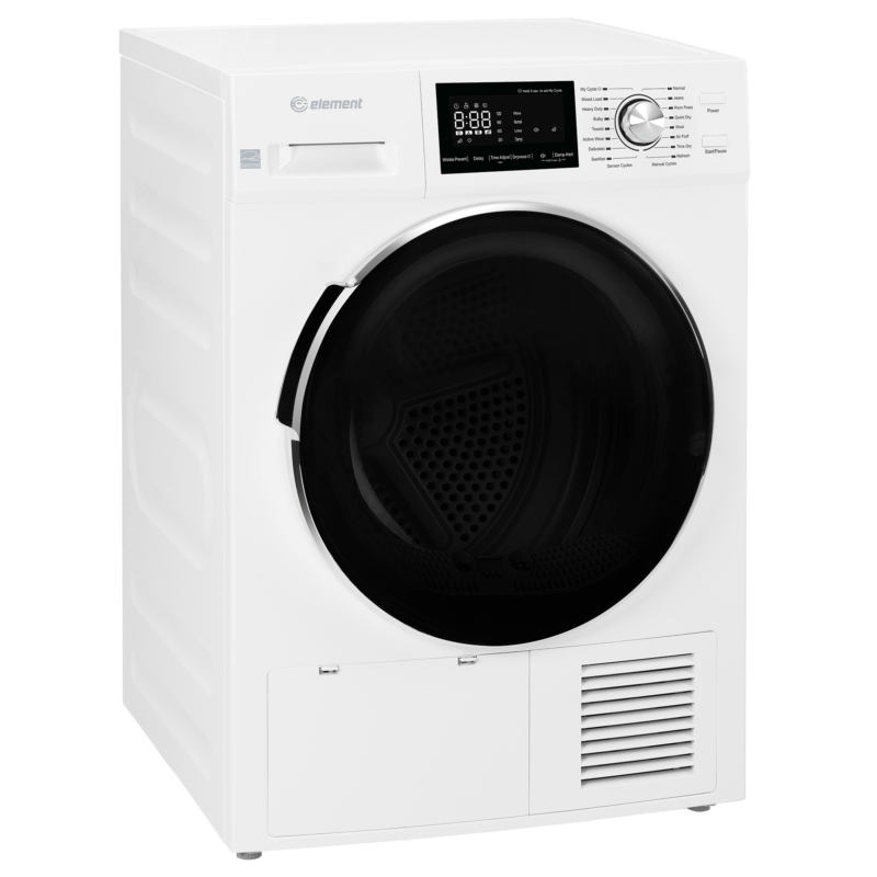 Element Appliance EFD4424EBW Element 24-Inch 4.4 Cu. Ft. Heat Pump Dryer - White, Energy Star (Efd4424Ebw)
