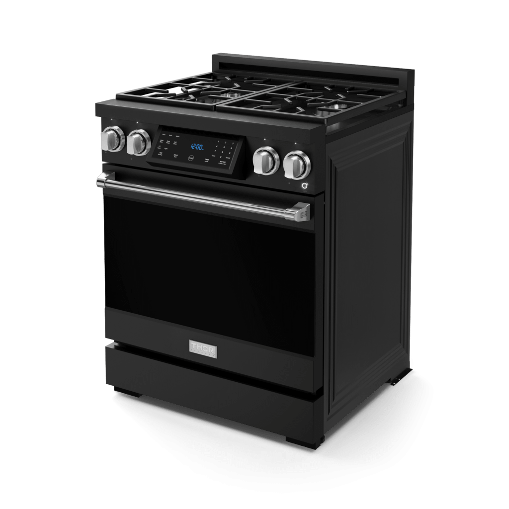 Thor Kitchen RSG30BLPSS 30 Inch Professional Lp Range With Tilt Panel Touch Control In Matte Black/Stainless Steel Gordon Ramsay Series - Rsg30Blp-Ss