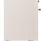 Ilve UP48FNMPAWG Nostalgie Ii 48 Inch Dual Fuel Natural Gas Freestanding Range In Antique White With Brass Trim