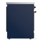 Ilve UMIB30QNR3MBB Ilve Umib30Qnr3Mbb Majestic Iii 30 Inch Induction Range With 4 Elements, 4 Cu. Ft. Oven Capacity (Solid Door, Midnight Blue, Burnished)