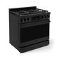Thor Kitchen RSG36B 36 Inch Professional Gas Range With Tilt Panel Touch Control In Black Gordon Ramsay Series - Rsg36B