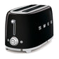 Smeg TSF02BLUS Toaster Black Tsf02Blus