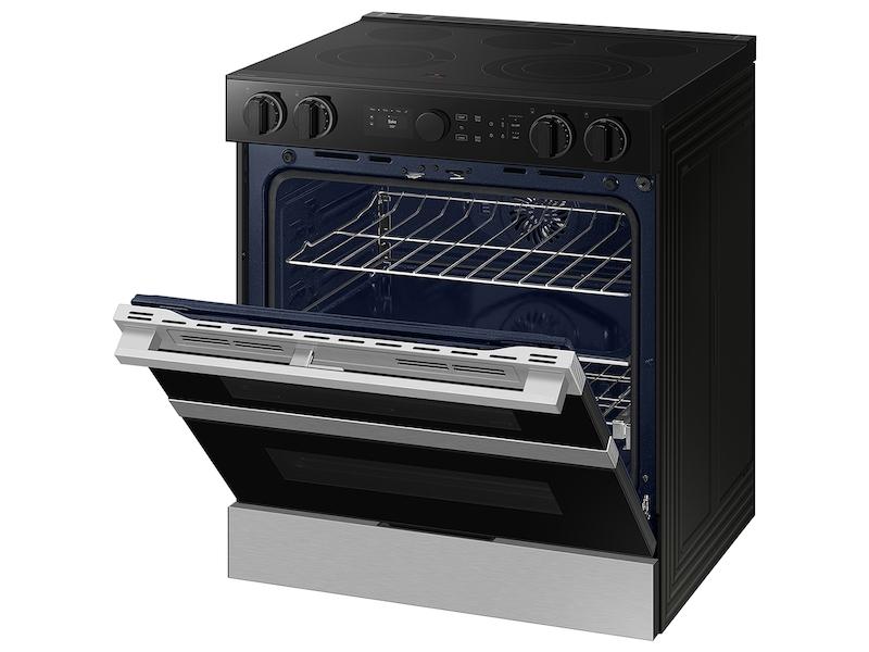 Samsung NSE6DG8550SR Bespoke Smart Slide-In Electric Range 6.3 Cu. Ft. With Flex Duo™ & Illuminated Precision Knobs In Stainless Steel