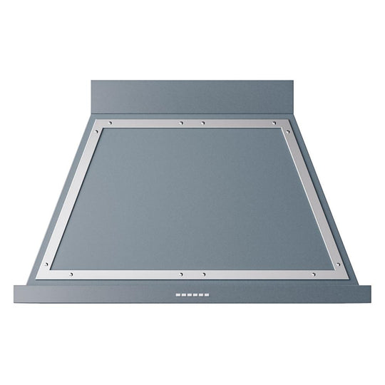 Ilve UANB40BGC Ilve Uanb40Bgc Nostalgie Ii Noblesse 40 Inch Range Hood With 600 Cfm (Blue Grey, Chrome)