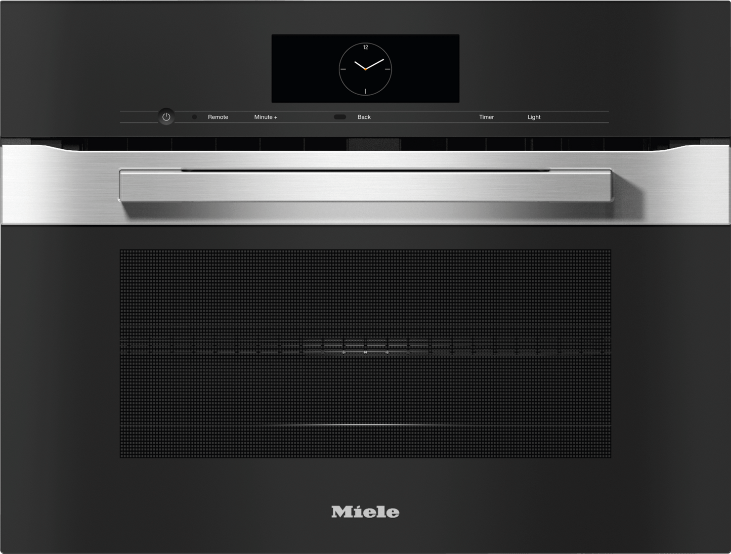 Miele H7840BMCTS H 7840 Bm Am Clean Touch Steel - 24" Compact Speed Oven In A Perfectly Combinable Design With Automatic Programs And Roast Probe.