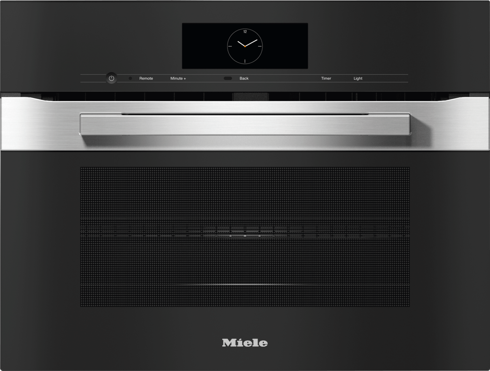 Miele H7840BMCTS H 7840 Bm Am Clean Touch Steel - 24" Compact Speed Oven In A Perfectly Combinable Design With Automatic Programs And Roast Probe.