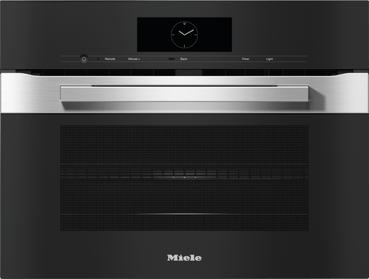 Miele H7840BMCTS H 7840 Bm Am Clean Touch Steel - 24" Compact Speed Oven In A Perfectly Combinable Design With Automatic Programs And Roast Probe.