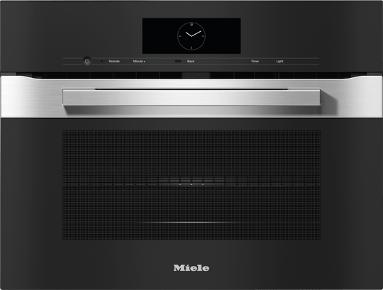 Miele H7840BMCTS H 7840 Bm Am Clean Touch Steel - 24" Compact Speed Oven In A Perfectly Combinable Design With Automatic Programs And Roast Probe.