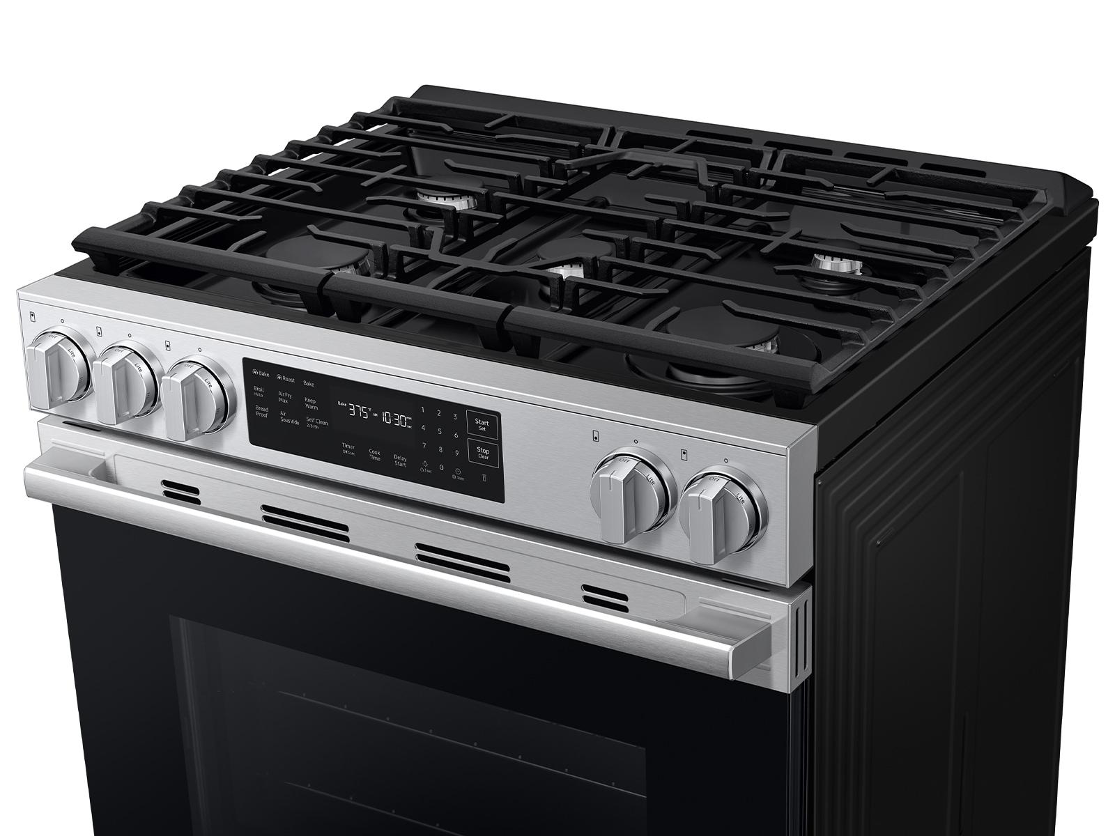 Samsung NSG80H60XRAA Bespoke Smart Slide-In Gas Range Pro Style Design Air Fry Max True Convection