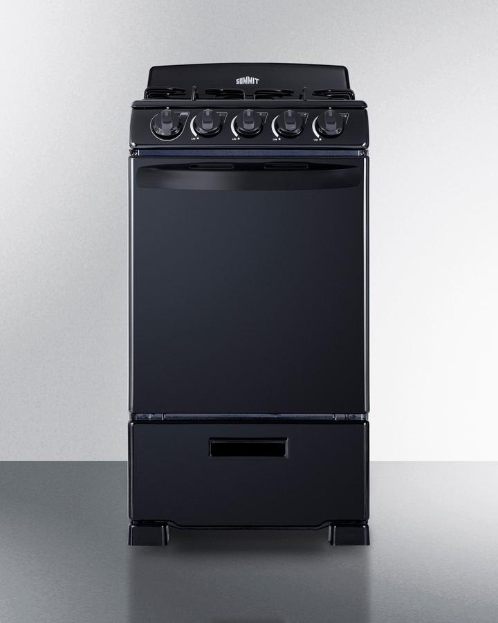Summit RG201B 20" Wide Gas Range