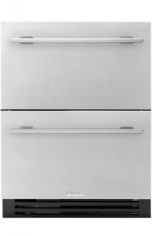 True Residential TURADA24DAS 24 Inch Solid Stainless Door Ada Height Undercounter Refrigerator Drawer