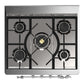 Ilve UM30NR3EGCLP Ilve Um30Nr3Egclp Majestic Iii 30 Inch Dual Fuel Range With 5 Black Brass Burners, Dual Function Burner Up To 25,000 Btu (Liquid Propane, Triple Glass Door, Emerald Green, Chrome)