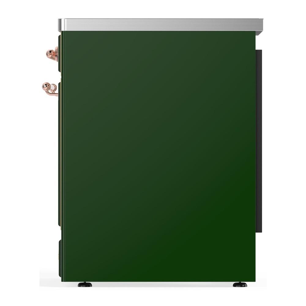 Ilve UMIB30NR3EGP Ilve Umib30Nr3Egp Majestic Iii 30 Inch Induction Range With 4 Elements, 4 Cu. Ft. Oven Capacity (Triple Glass Door, Emerald Green, Copper)