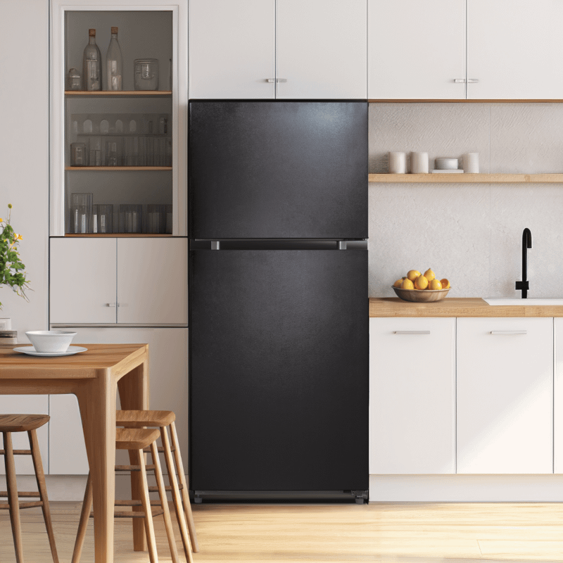 Element Appliance ERT18CSEB Element 18.1 Cu. Ft. Top Freezer Refrigerator - Black, Energy Star