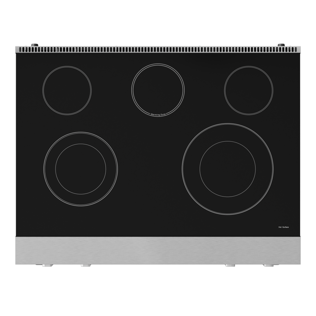 Thor Kitchen RSE36 36 Inch Professional Electric Range With Tilt Panel Touch Control In Stainless Steel Gordon Ramsay Series - Rse36