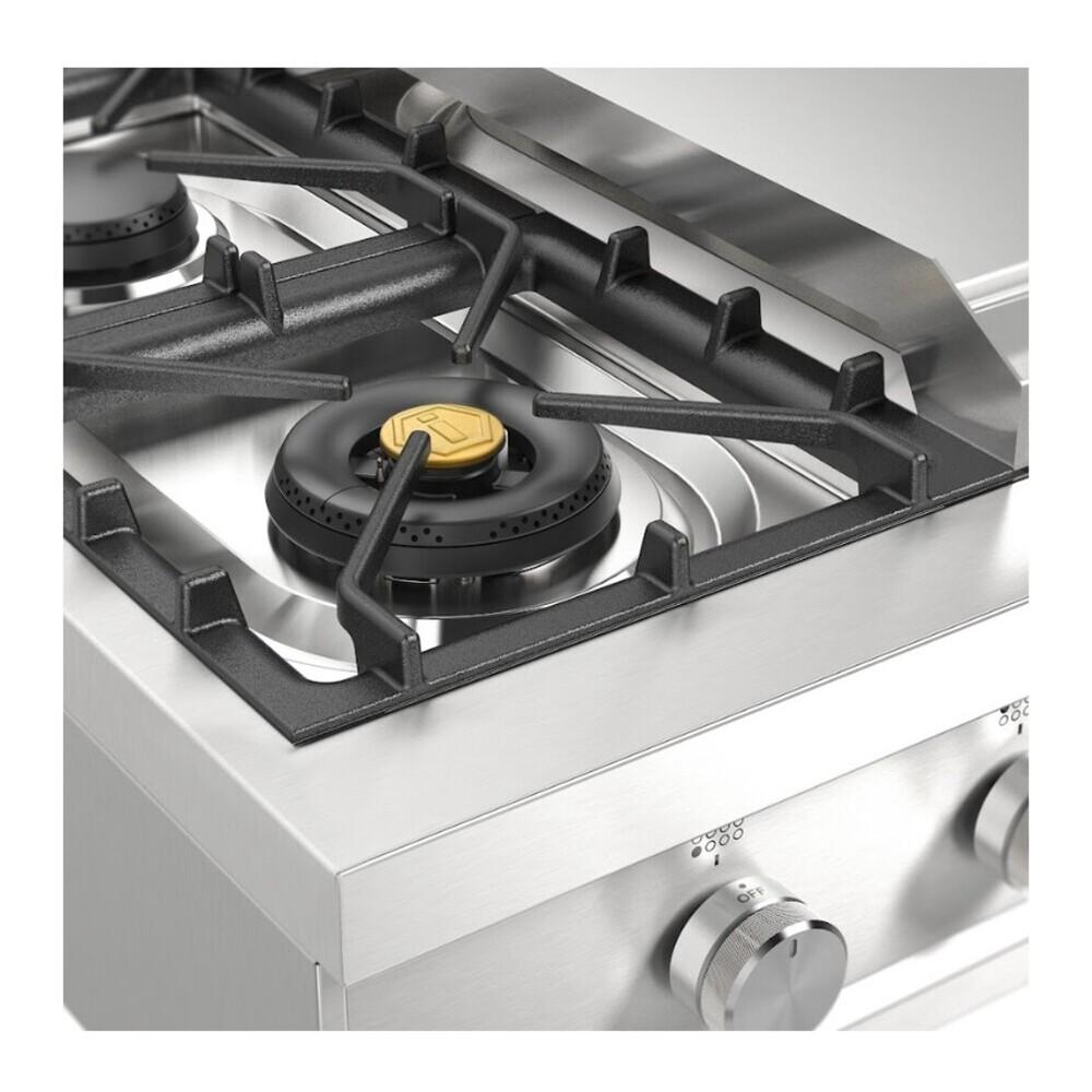 Ilve UHCP48FSSLP Ilve Uhcp48Fsslp Professional Plus Ii 48 Inch Built-In Gas Rangetop With Griddle, In Stainless Steel (Liquid Propane)