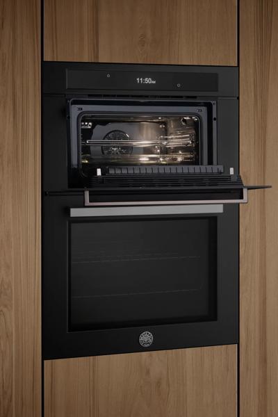 Bertazzoni FPRO30COVTC 30'' Combo Convection/Speed Oven With Steam Assist - Self Clean - Carbonio Finish