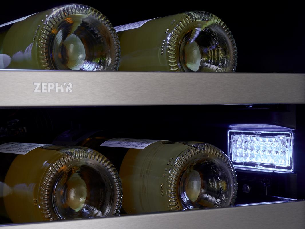 Zephyr PRW24C32CG 24" French Door Dual Zone Wine Cooler