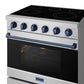 Thor Kitchen RSE36PBLU 36 Inch Professional Electric Range In Stainless Steel/Blue Gordon Ramsay Series