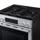 Samsung NSG90H63SRAA Bespoke Smart Slide-In Dual Fuel Range Pro Style Elite Design Illuminated Knobs Air Fry Max