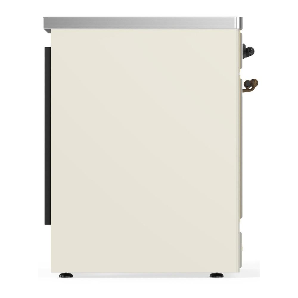 Ilve UMIB30QNR3AWB Ilve Umib30Qnr3Awb Majestic Iii 30 Inch Induction Range With 4 Elements, 4 Cu. Ft. Oven Capacity (Solid Door, Antique White, Burnished)