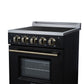 Forno FFSEL606924BLK Forno Loiano 24 Inch Freestanding Electric Range In Black