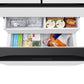 Samsung RF90F23AEW Bespoke 23 Cu. Ft. Counter Depth 4-Door French Door Refrigerator With Ai Family Hub™+ Ai Vision Inside™ In White Glass
