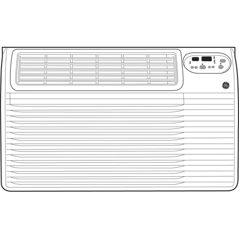 Ge Appliances AJCQ12ACE Ge® 115 Volt Built-In Cool-Only Room Air Conditioner