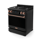 Thor Kitchen RSG30BRSG 30 Inch Professional Gas Range With Tilt Panel Touch Control In Matte Black/Rose Gold Gordon Ramsay Series - Rsg30B-Rsg