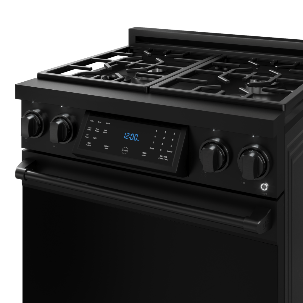 Thor Kitchen RSG30BLP 30 Inch Professional Lp Range With Tilt Panel Touch Control In Matte Black Gordon Ramsay Series - Rsg30Blp