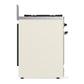 Ilve UM30NR3AWB Ilve Um30Nr3Awb Majestic Iii 30 Inch Dual Fuel Range With 5 Black Brass Burners, Dual Function Burner Up To 25,000 Btu (Natural Gas, Triple Glass Door, Antique White, Burnished)